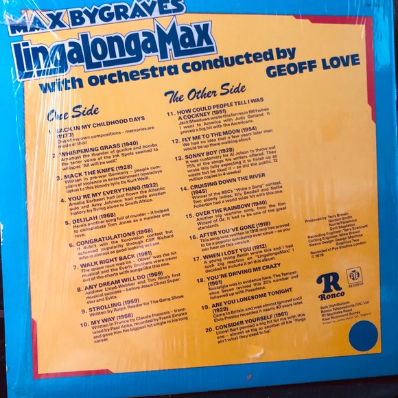 1978 UK LP Max Bygraves: LingaLongaMax - Picture 2 of 9